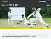 Tablet Screenshot of kebleprep.co.uk